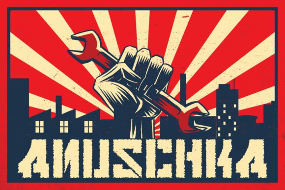 Anuschka: A Faux Cyrillic Display Font with a Soviet Vibe