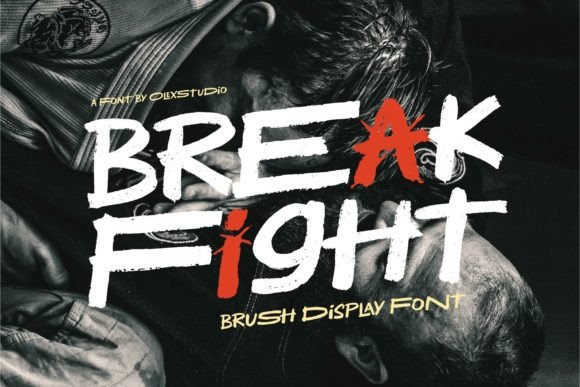 Break Fight: A Modern Brush Display Font for Creative Expression