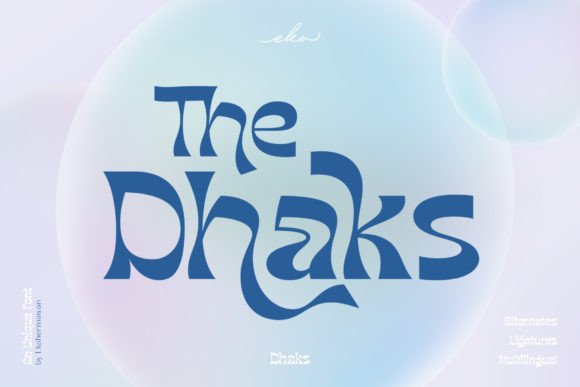Dhaks: A Bold Typographic Statement