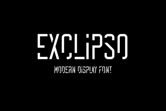 Exclipso: A Modern Display Font for Eye-Catching Designs
