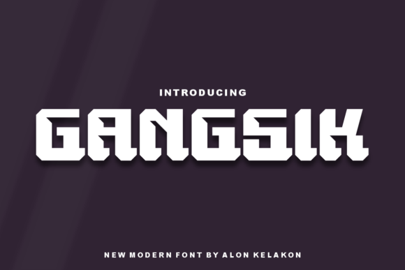 Gangsik: A Bold and Unique Font for Creative Expression