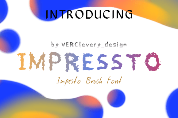 Impressto: A Whimsical Handwritten Brush Font for Creative Expression