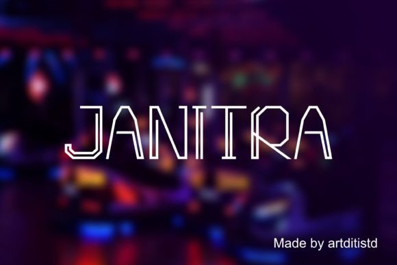 Introducing Janitra: A Versatile and Stylish Display Font for Creative Projects