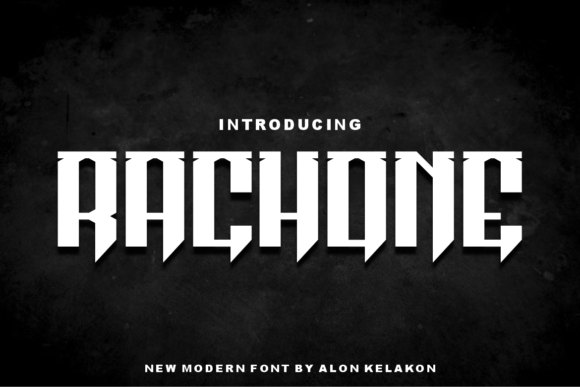 Rachone: A Bold and Unique Display Font for Creative Projects