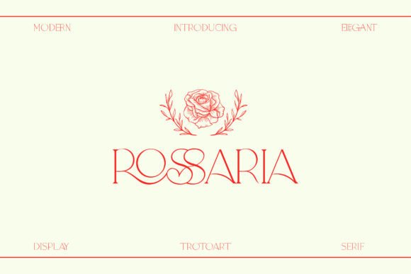 Rossaria: A Stylish Serif for Elegant Designs