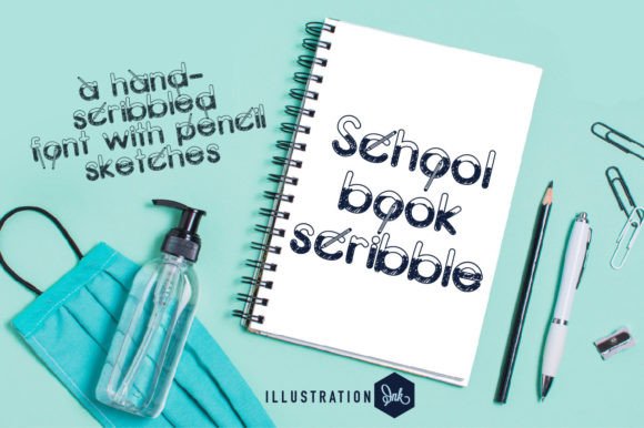 Schoolbook Scribble: A Handwritten Touch for Modern Design