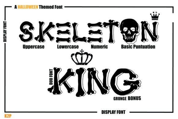 Skeleton King: A Spooky Font for Creative Projects