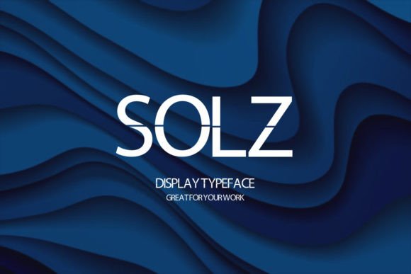 Solz: A Modern Display Font That Elevates Your Design