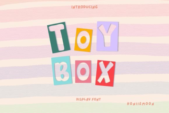 Toy Box: A Fun and Expressive Display Font for Creative Projects
