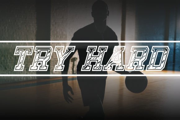 Try Hard: A Bold, Sporty Display Font